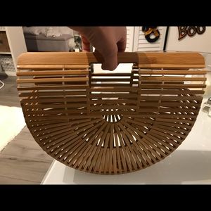 Bamboo beach handbag clutch